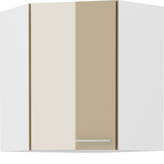 Szafka górna wisząca narożna 1 drzwi 60 x 60 GN-72 1F 45 LARA CAPPUCINO POŁYSK Podstawowe