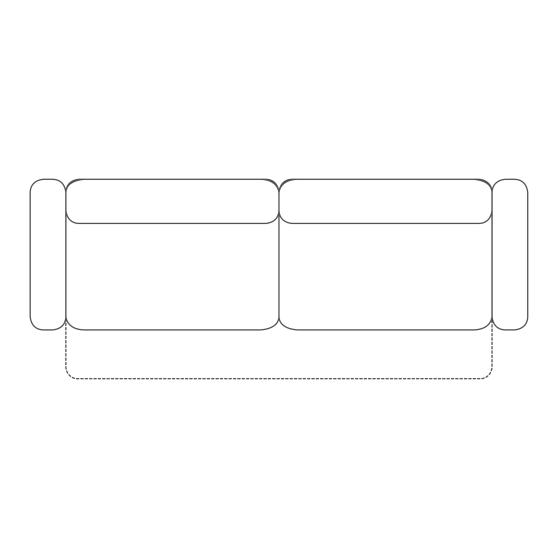 Sofa z wysuwanymi siedziskami 3 W BENETTO Podstawowe