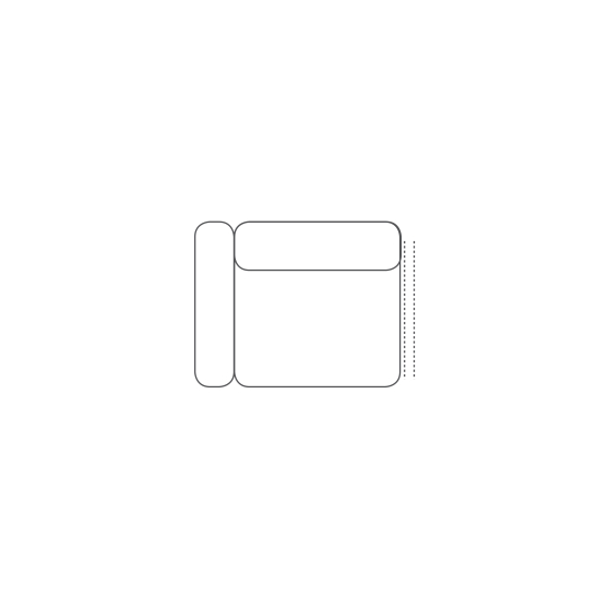 Fotel z jednym bokiem Lewy 1L EVOLUTION Podstawowe