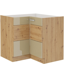 Szafka kuchenna stojąca narożna 2 drzwi 90 x 90 ND 2F ARTISAN CAPPUCINO POŁYSK Podstawowe