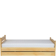 Łóżko drewniane sosnowe 90 x 200 ze stelażem i pojemnikiem otwieranym od boku LK144 BOX Widok z innej strony (1)