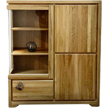 Witryna drewniana dębowa Lewa KW353 Podstawowe