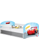 Łóżko pojedyncze z materacem dla dziecka LUKI 1 Biały Podstawowe (1)