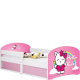 Łóżko pojedyncze z materacem dla dziecka LUKI 1 Biały Podstawowe (3)