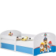 Łóżko pojedyncze z materacem dla dziecka LUKI 1 Biały Podstawowe (6)