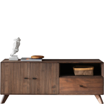 Szafka RTV I drewniana z buku olejowanego WZ-0624-08.. WZ-0624 Podstawowe