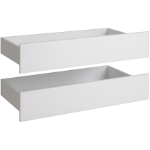 Szuflady nakładane do szafy 2-drzwiowej S2D-1028 2szt. COMBO BIAŁE Podstawowe