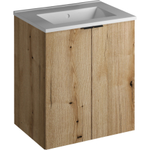 Szafka łazienkowa wisząca z umywalką 82-50-2D NOVA OAK Podstawowe