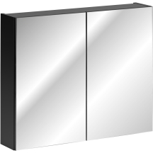 Szafka łazienkowa wisząca z lustrem 84-80-A-2D SANTA FE BLACK Podstawowe