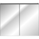 Szafka łazienkowa wisząca z lustrem 84-80-A-2D SANTA FE BLACK Widok z innej strony