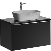 Szafka łazienkowa wisząca z umywalką 82-80-B-2S SANTA FE BLACK Podstawowe