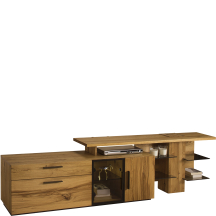 Szafka RTV Prawa z dostawką i oświetleniem MOR.050+052.P.03 MORENO Podstawowe