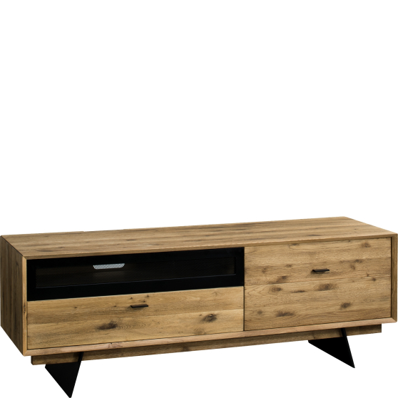 Szafka RTV LOF.050.DX LOFT DĄB OKSYDOWANY Podstawowe