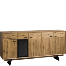 Komoda z oświetleniem LOF.013.DX LOFT DĄB OKSYDOWANY Podstawowe