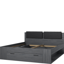 Łóżko 180 x 200 z szufladami zagłowie tapicerowane 24CBEA52 TYP-52 GALAXY Podstawowe