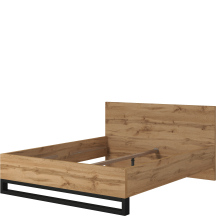 Łóżko 160 x 200 bez stelaża Dąb Wotan 24N0NG31 TYP-31 HALLE SYPIALNIA Podstawowe