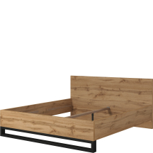 Łóżko 180 x 200 bez stelaża Dąb Wotan 24N0NG32 TYP-32 HALLE SYPIALNIA Podstawowe