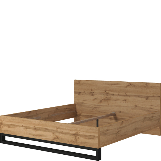 Łóżko 180 x 200 bez stelaża Dąb Wotan 24N0NG32 TYP-32 HALLE SYPIALNIA Podstawowe