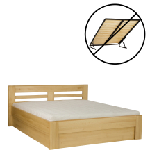Łóżko drewniane bukowe bez stelaża 160 x 200 LK111 BOX Podstawowe