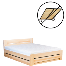 Łóżko drewniane bukowe bez stelaża 140 x 200 LK198 F BOX Podstawowe
