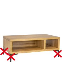 Ława drewniana dębowa bez nóżek ST364 Podstawowe