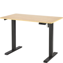 Biurko regulowane B-53 Dąb Złoty / Czarny Podstawowe