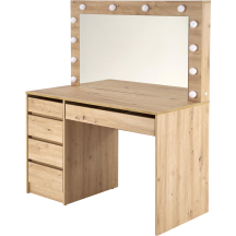 HOLLYWOOD XL dąb artisan Halmar Toaletka z lustrem i oświetleniem Podstawowe