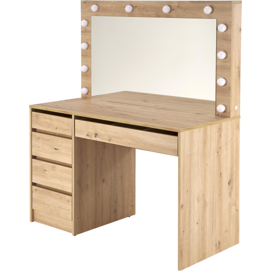 HOLLYWOOD XL dąb artisan Halmar Toaletka z lustrem i oświetleniem Podstawowe