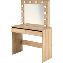 HOLLYWOOD dąb artisan Halmar Toaletka z lustrem i oświetleniem Podstawowe