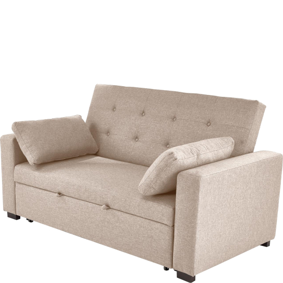 Rozkładana sofa PAULINIO beżowy Podstawowe