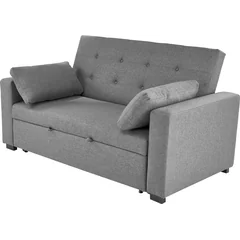 Rozkładana sofa PAULINIO popielaty Podstawowe