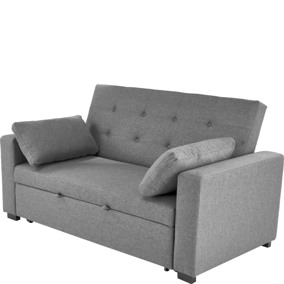 Rozkładana sofa PAULINIO popielaty Podstawowe