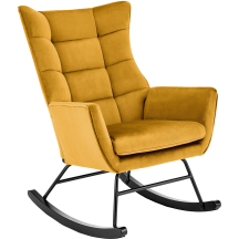 Fotel bujany BAZALTO Musztardowy Podstawowe