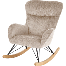 Fotel bujany CASTRO Beż Podstawowe