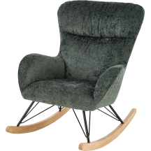 Fotel bujany CASTRO Ciemny Zielony Podstawowe