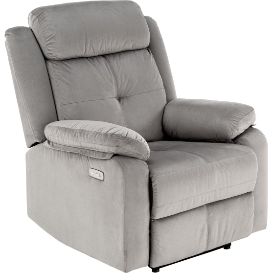 Fotel wypoczynkowy rozkładany LORIS Popiel Podstawowe