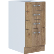 Szafka dolna stojąca 4 szuflady 40 D 4S SARA LEFKAS Podstawowe