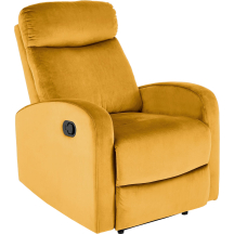Rozkładany fotel wypoczynkowy WONDER Musztardowy Podstawowe