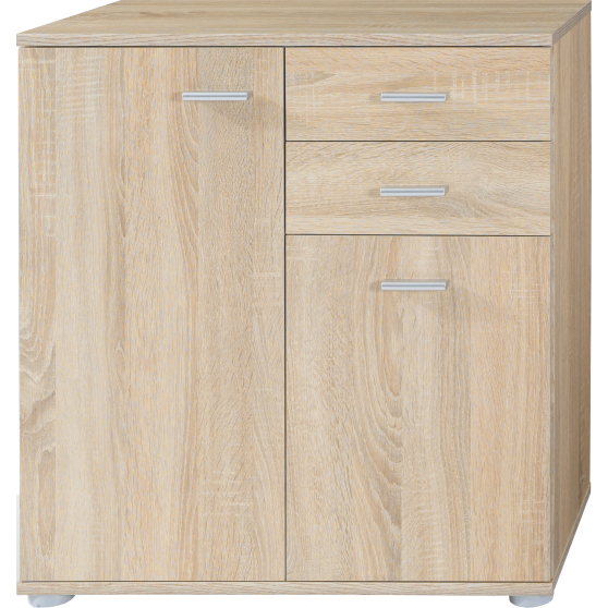 Komoda 2 Dąb Sonoma MIKE Podstawowe