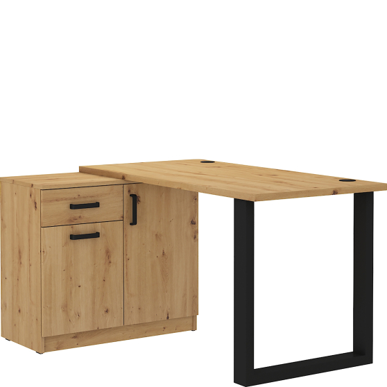 Biurko z komodą 130 Dąb Artisan MALTA DĄB ARTISAN Podstawowe