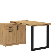 Biurko z komodą 140 Dąb Artisan MALTA DĄB ARTISAN Podstawowe