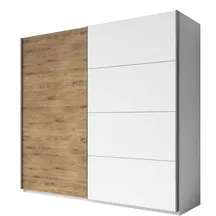 Szafa dwudrzwiowa 220 cm Biały / Dąb Beaufort 2493EA18 TYP-18 GALAXY Podstawowe
