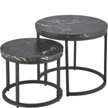 OREO czarny marmur Halmar Ława zestaw Podstawowe