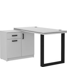 Biurko z komodą 140 Jasny Szary MALTA JASNY SZARY Podstawowe