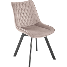 Krzesło metalowe K-520 Czarny / Beż Podstawowe