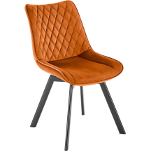 Krzesło metalowe K-520 Czarny / Cynamonowy Podstawowe