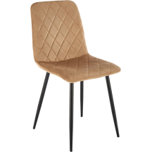 Krzesło metalowe K-525 Czarny / Beż Podstawowe