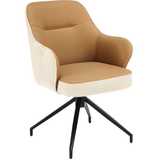 Krzesło metalowe K-527 Beż / Brąz Podstawowe