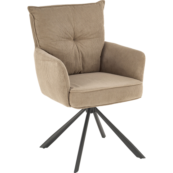 Krzesło metalowe K-528 Czarny / Cappuccino Podstawowe