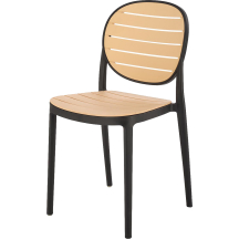 Krzesło K-529 Czarny / Naturalny Podstawowe